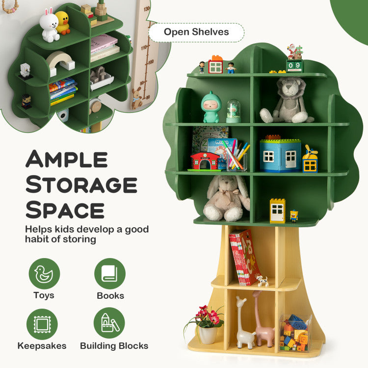 Kids Bookcase Shelf Toy Storage Organizer with Open Storage Shelves