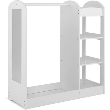 Dress-Up Storage Kids Wardrobe Closet with Mirror