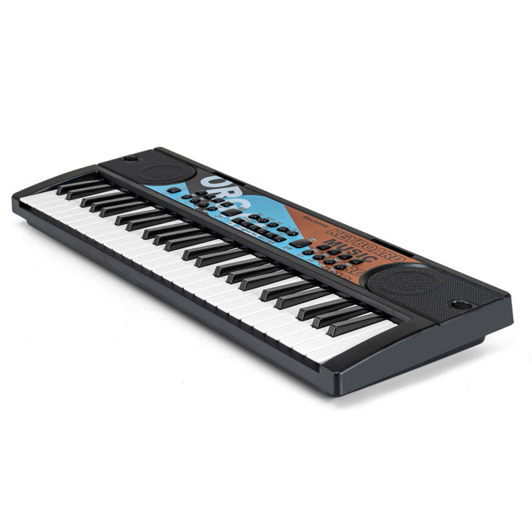 Kids Piano Keyboard 49 Keys Portable Electric Keyboard Piano with 8 Rhythms 8 Tones