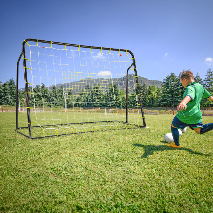 2-in-1 Kids Soccer Rebounder and Soccer Goal with Adjustable Height