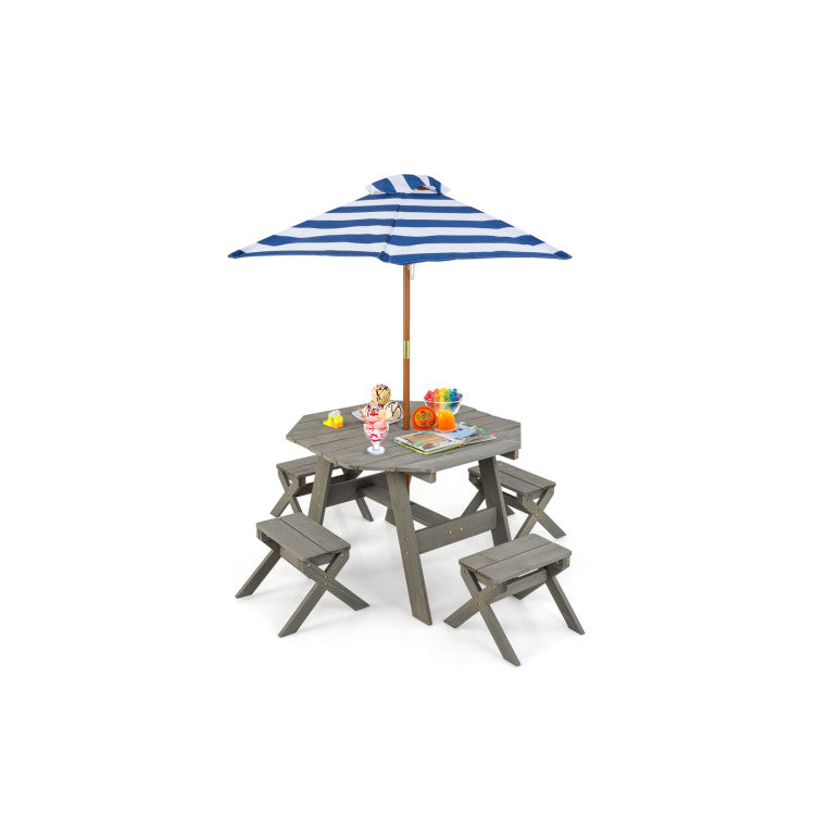 Kids Wooden Table Set for Children Aged 3+ Years