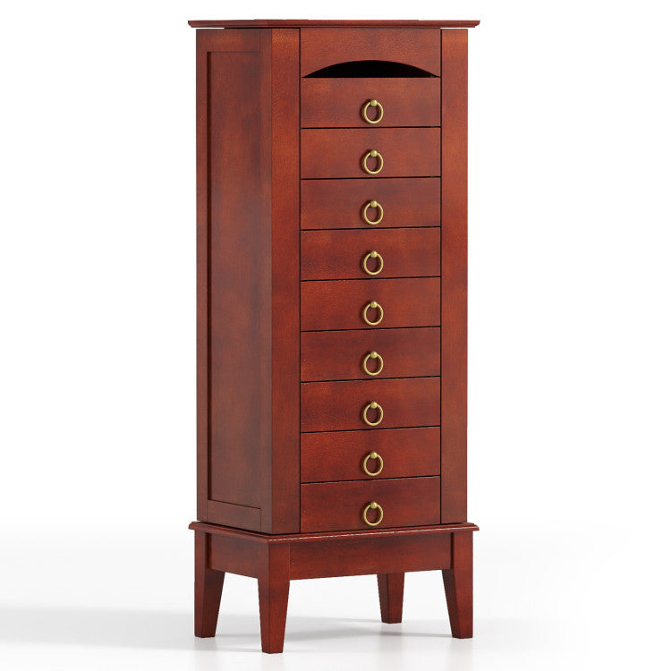 Large Capacity Jewelry Storage Cabinet with 9 Drawers