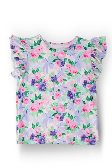 Lavender Love S/S Ruffle Tee