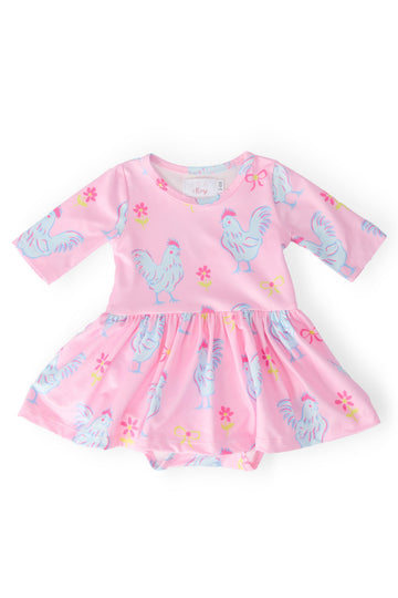 Little Miss Chickie 3/4 Twirl Bodysuit