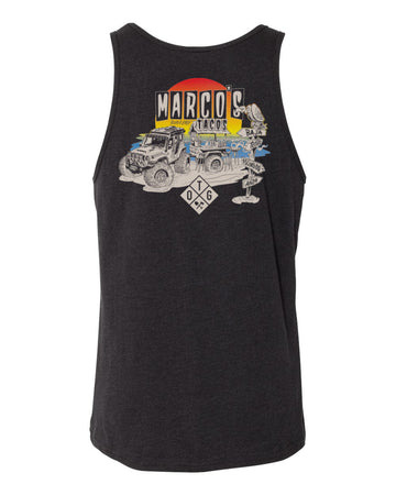 Marcos Tacos Tank - Charcoal Black