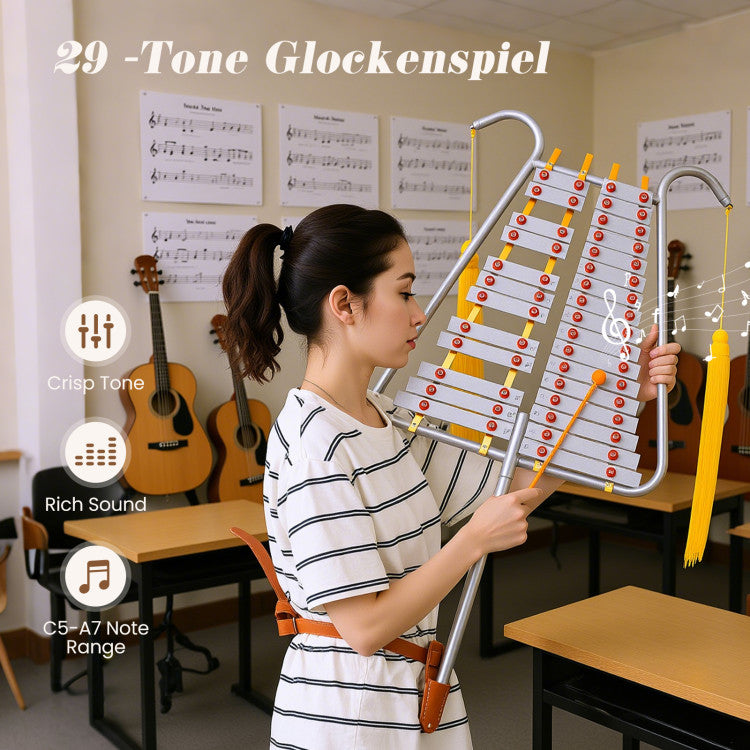 Marching Glockenspiel 29 Note Bell Lyre for Marching Band