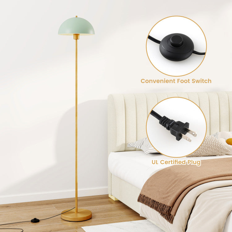 Modern Standing Lamp with Lamp Head and Foot Switch