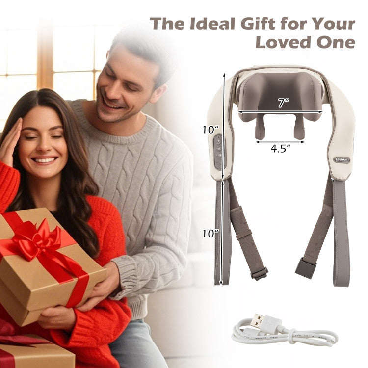 Neck Shoulder Massager 4D Deep Tissue Kneading Shiatsu Massage Machine