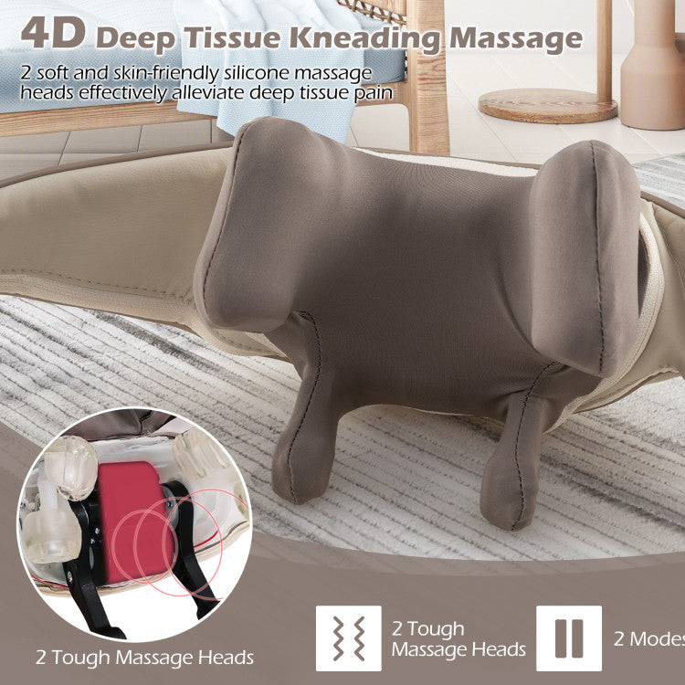 Neck Shoulder Massager 4D Deep Tissue Kneading Shiatsu Massage Machine