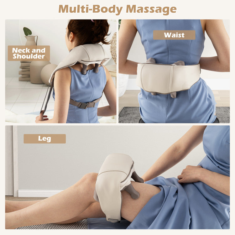 Neck Shoulder Massager 4D Deep Tissue Kneading Shiatsu Massage Machine