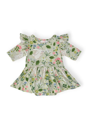 No Bunny Like You 3/4 Sleeve Flutter Twirl Bodysuit