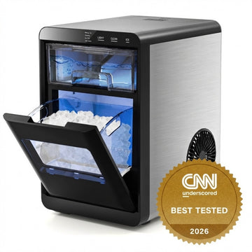 CNN best tested-Nugget Ice Maker Countertop with Soft Chewable Pellet