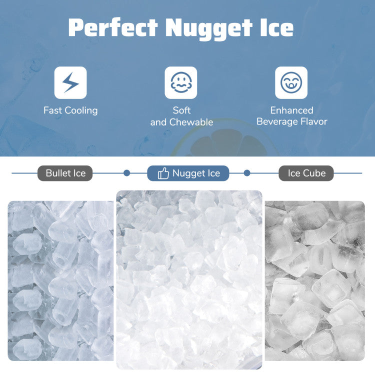CNN best tested-Nugget Ice Maker Countertop with Soft Chewable Pellet