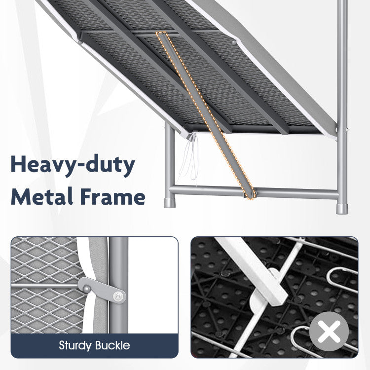 Over the Door Ironing Board Space-Saving Metal Hanging Ironing Board