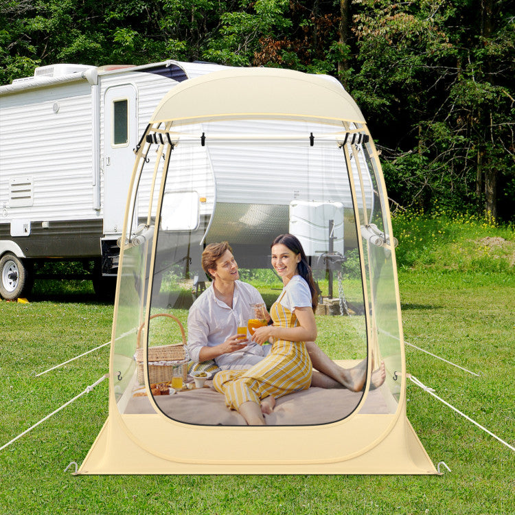 Instant Pop up Sports Tent with Carrying Bag and Floor Mat for 1-2/5-6 People