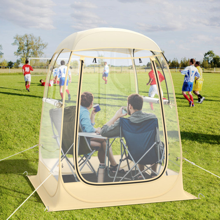 Instant Pop up Sports Tent with Carrying Bag and Floor Mat for 1-2/5-6 People