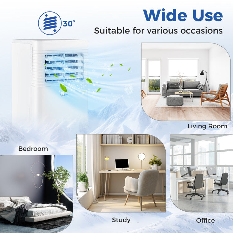 8000/9000 BTU Portable Air Conditioner 3 in 1 AC Unit with Fan and Dehumidifier