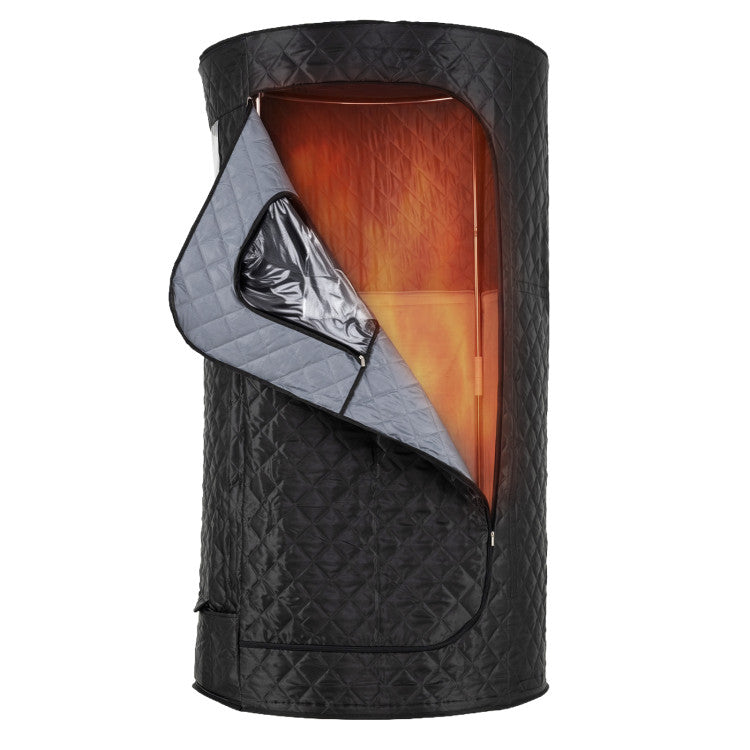 Portable Far Infrared Sauna Box for Home Full Body Sauna Tent with Heated Foot Pad