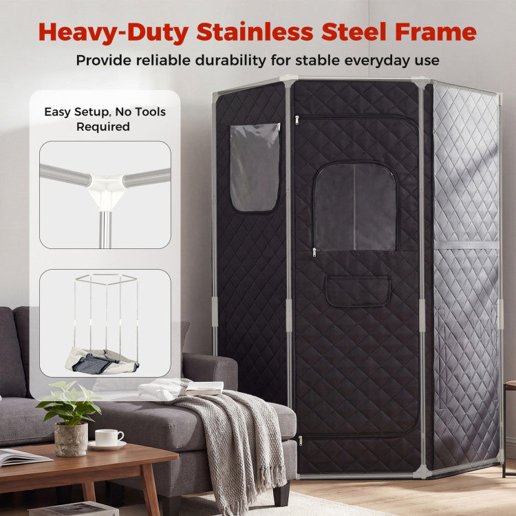 Portable Far Infrared Sauna Box for Home Full Body Sauna Tent