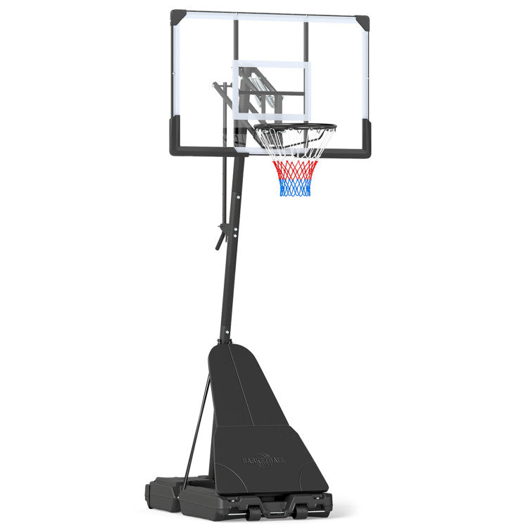 Portable Outdoor Basketball Hoop 8-10 FT Height Adjustable Basketball Goal System