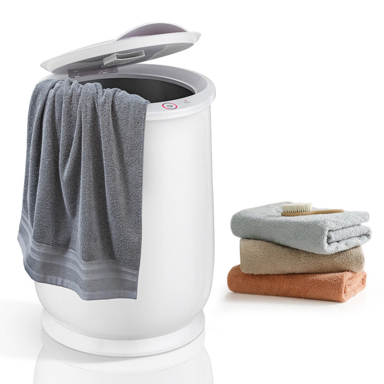 Portable Spa Hot Towel Heater with Flip-top Lid and Fragrance Holder