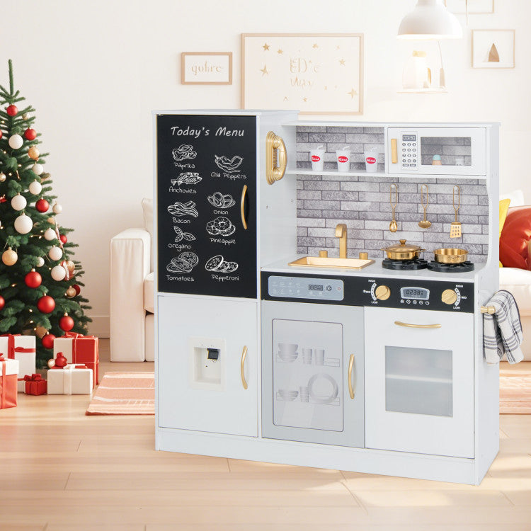 Pretend Play Kitchen with Utensils for Kids Aged 3+