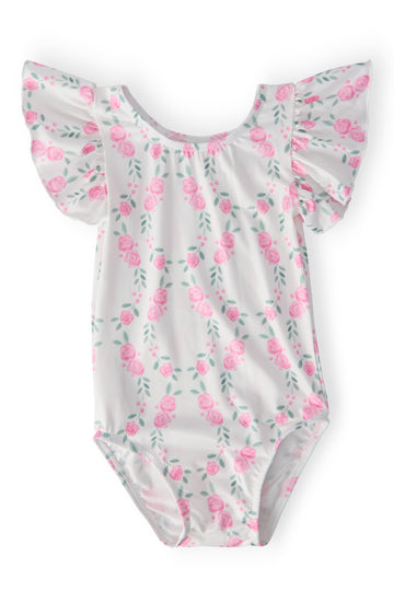 Rosie Posie S/S Flutter Sleeve Leotard