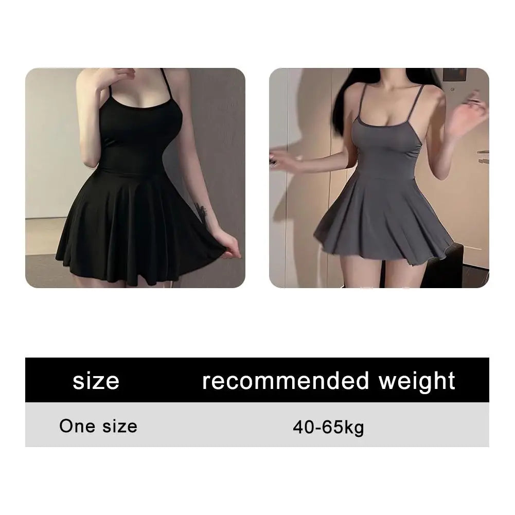 Allure Pleated Micro Mini Dress – Flirty Backless Nightdress & Clubwear