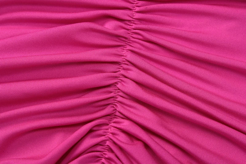 Hugcitar One Shoulder Backless Ruched Maxi Dress - Sexy Adjustable Scarf Loop Elegant Y2K Festival Clubwear