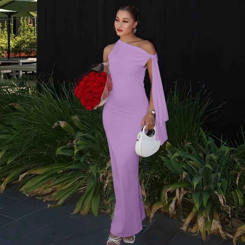Product Title Hugcitar Solid O-Neck Sleeveless Patchwork Bodycon Maxi Dress - Sexy Summer Prom, Party & Y2K Festival Clubwear