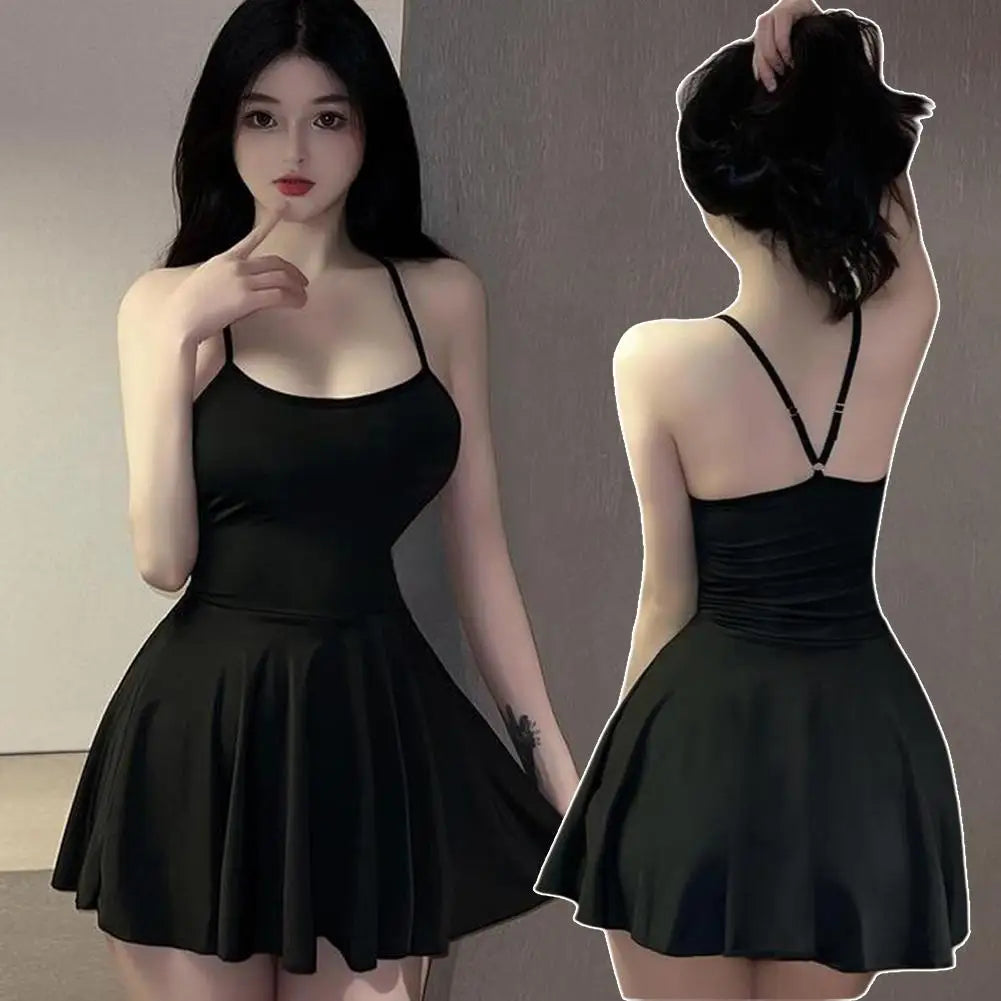 Allure Pleated Micro Mini Dress – Flirty Backless Nightdress & Clubwear