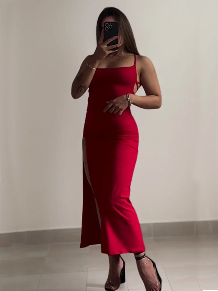 Women's Summer Halter Strap Bodycon Dress - Sexy Spice Girl Style Slim Fit Bag Hip Club Mini Dress