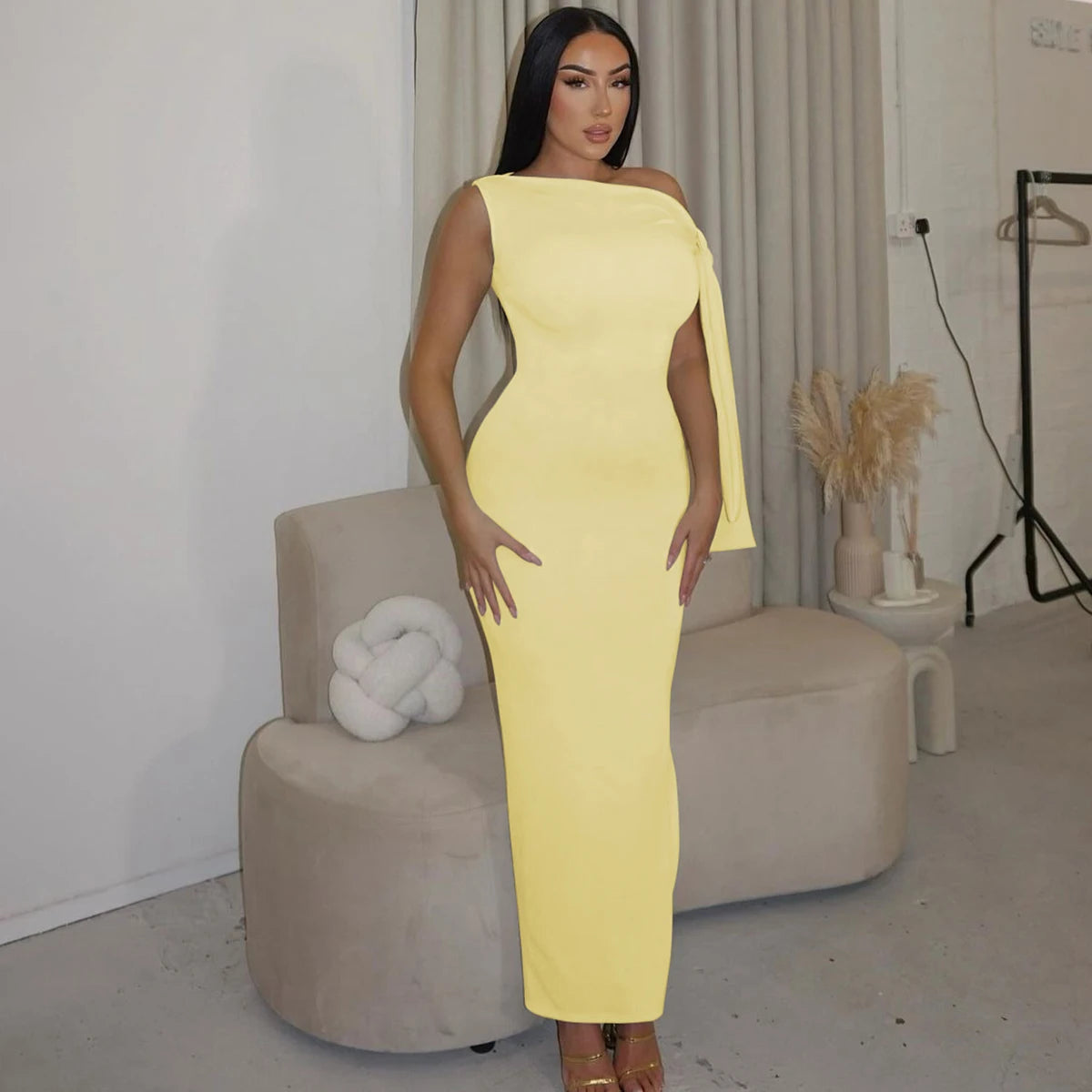 Product Title Hugcitar Solid O-Neck Sleeveless Patchwork Bodycon Maxi Dress - Sexy Summer Prom, Party & Y2K Festival Clubwear