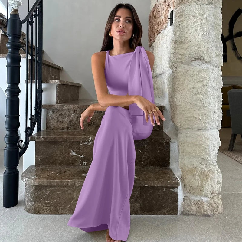 Product Title Hugcitar Solid O-Neck Sleeveless Patchwork Bodycon Maxi Dress - Sexy Summer Prom, Party & Y2K Festival Clubwear
