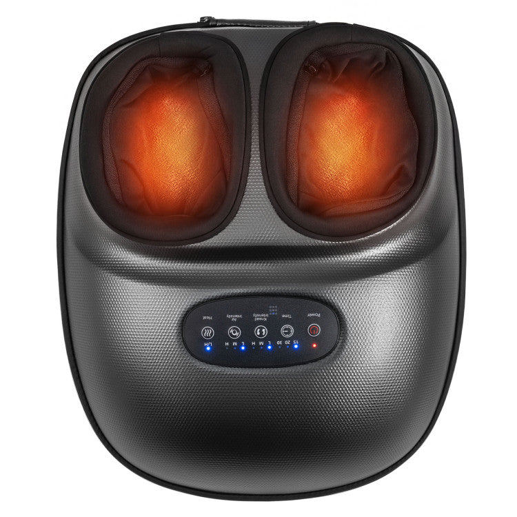 Shiatsu Foot Massager Machine with 2-Level Heat and Air Compression