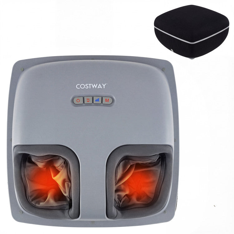 Shiatsu Foot Massager with 3-Level Deep Kneading and Air Compression