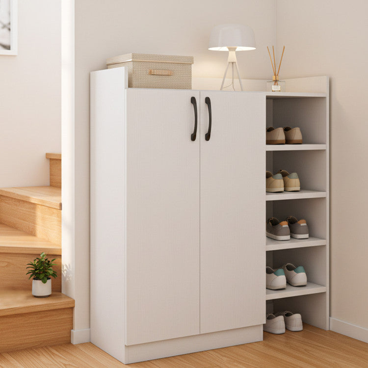 Shoe Cabinet with 2 Doors Shoe Storage Organizer with 2 Adjustable Inner Shelves