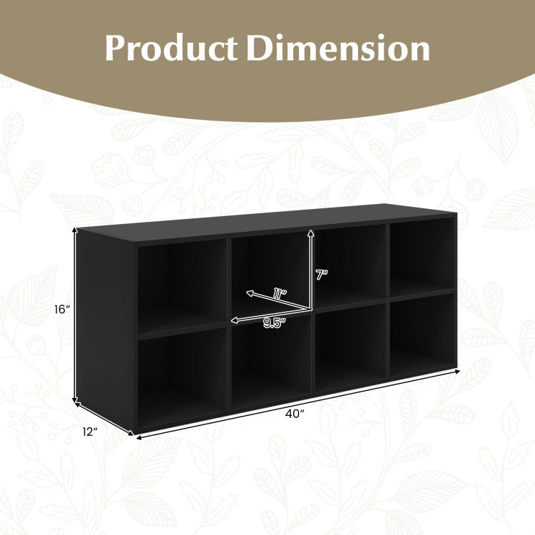 8 Cubbies Shoe Organizer with 500 LBS Weight Capacity