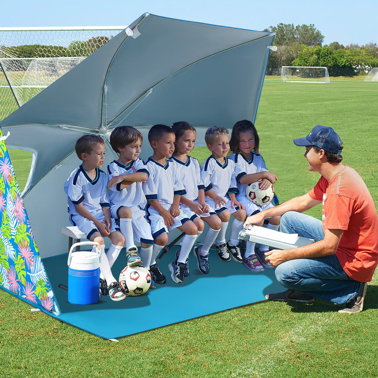 UPF50+ Sun Protection Beach Umbrella Tent with Portable Carrying Bag