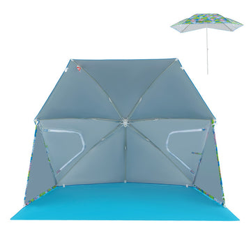 UPF50+ Sun Protection Beach Umbrella Tent with Portable Carrying Bag