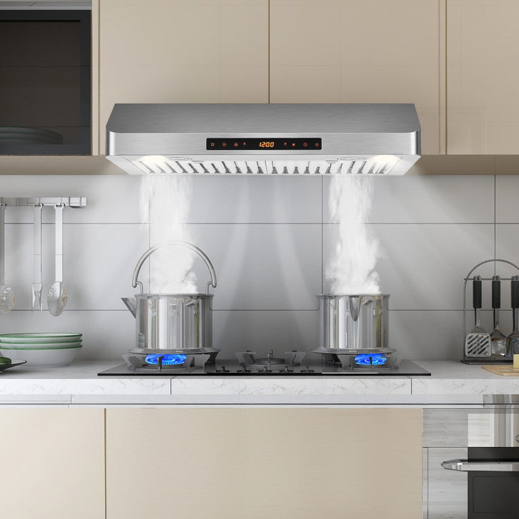 36/30 Inch Under Cabinet Range Hood 900 CFM Kitchen Vent with 4 Fan Speed
