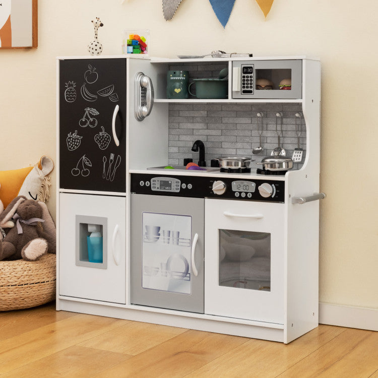 Toddler Pretend Play Kitchen for Boys and Girls 3-6 Years Old