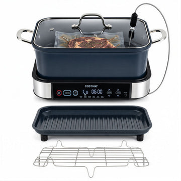 6-in-1 Programmable Slow Cooker with Keep Warm Functions and Adjustable Timer Control
