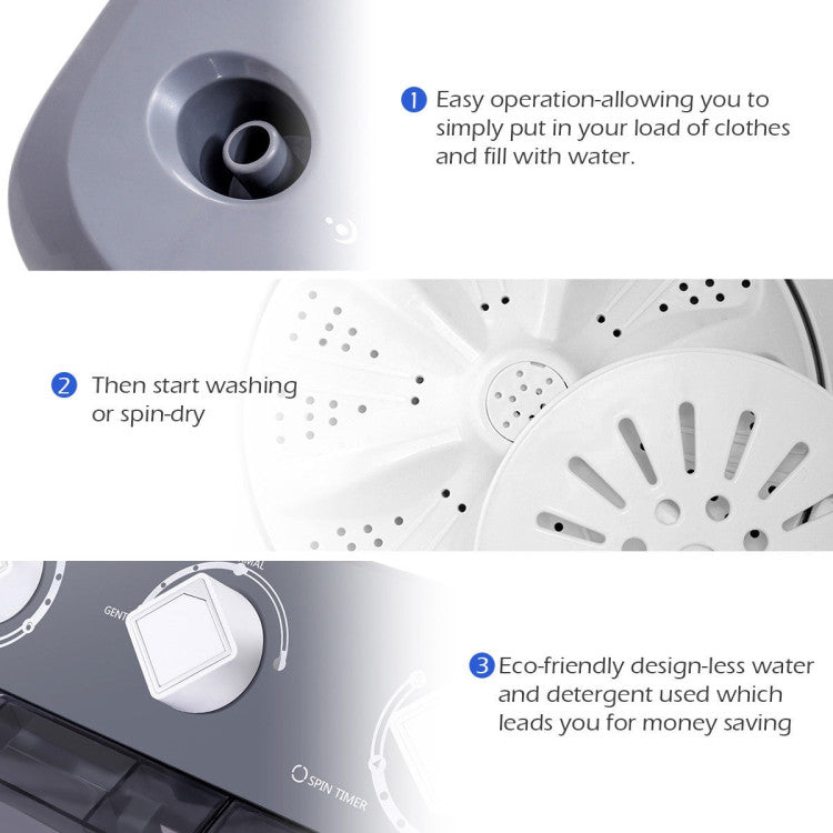 Portable Washing Machine for Dorms and Apartment