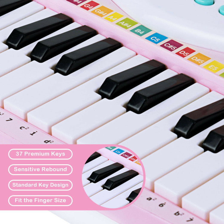 Multifunctional 37 Electric Keyboard Piano with Microphone