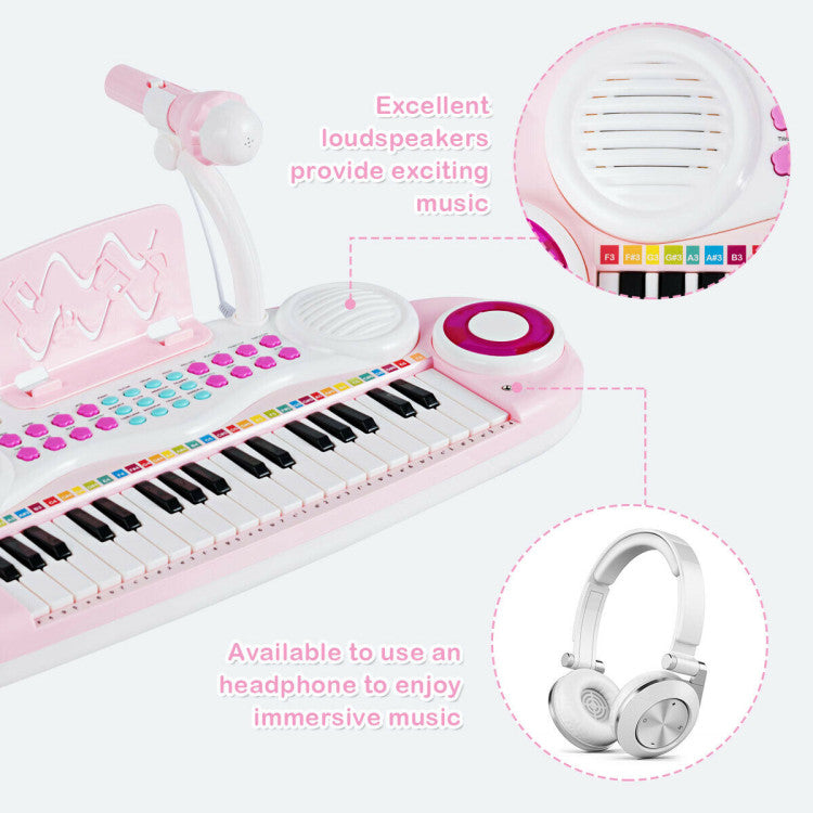 Multifunctional 37 Electric Keyboard Piano with Microphone