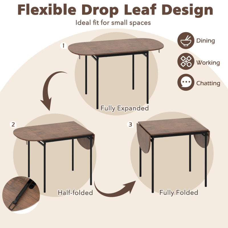 3 Pieces Dining Set with 2 Chairs and Modern Kitchen Table for Small Space