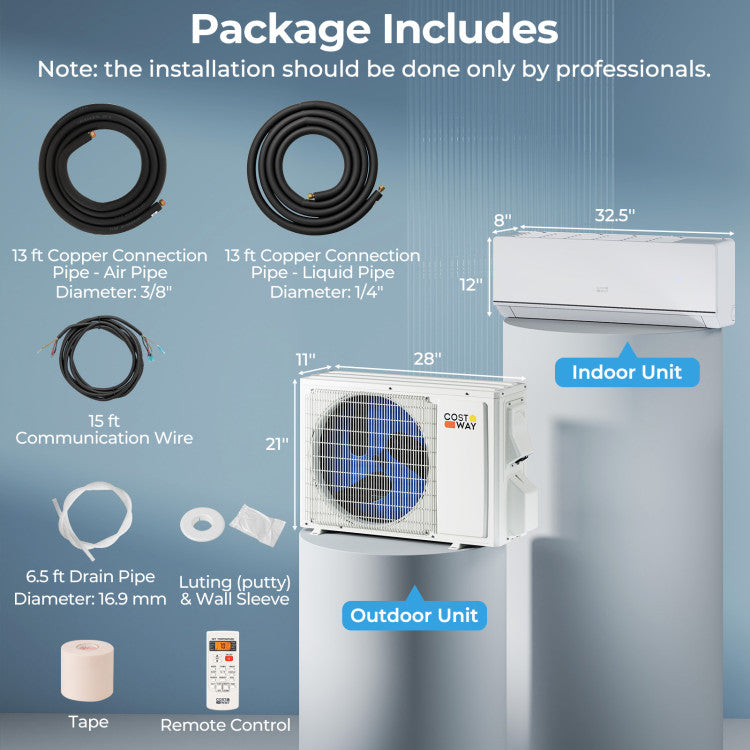SEERXtreme Series ENERGY STAR Certified 12000 BTU 24 SEER2 208-230V Mini Split Heat Pump Heating at -13°F