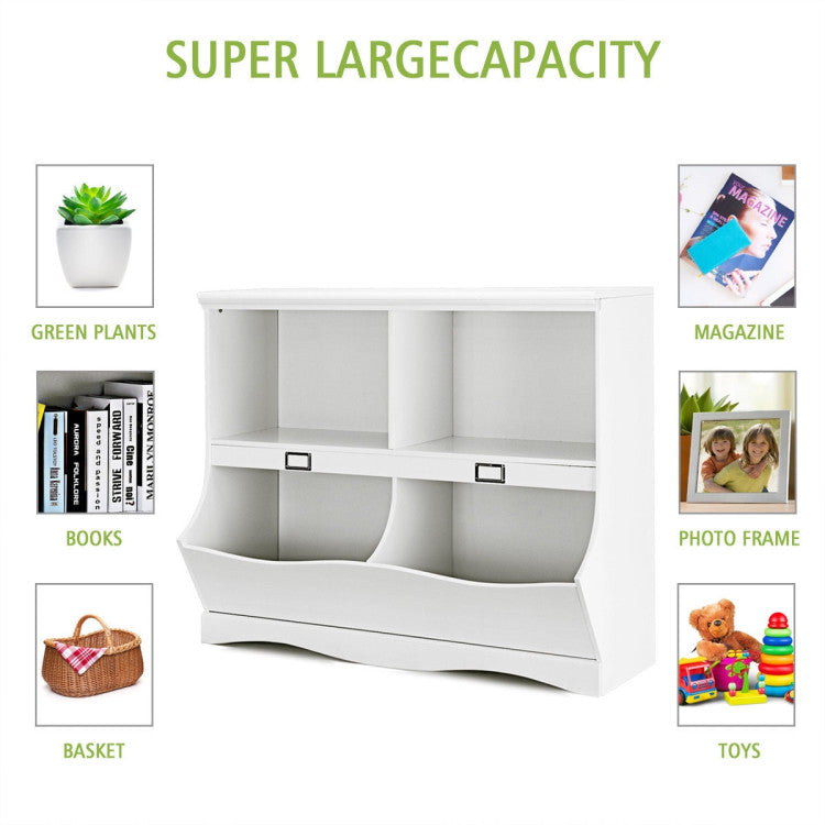 Kids Storage Unit Baby Toy Organizer Children Bookshelf Bookcase