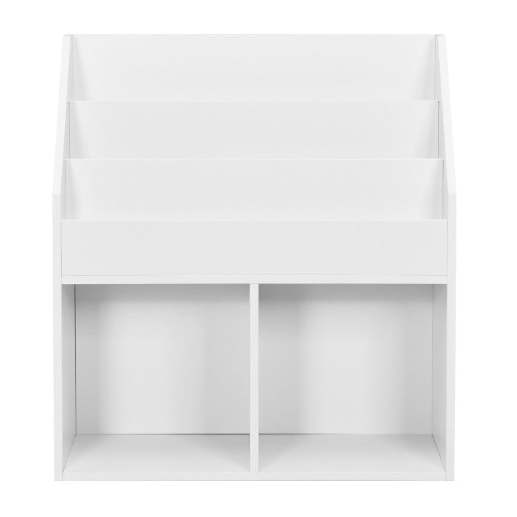 Kids Wooden Bookshelf Bookcase Children Toy Storage Cabinet Organizer
